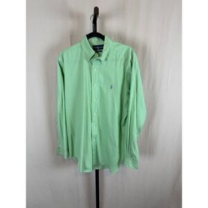 Ralph Lauren Classic Fit Button Down Shirt Green Men's Size M